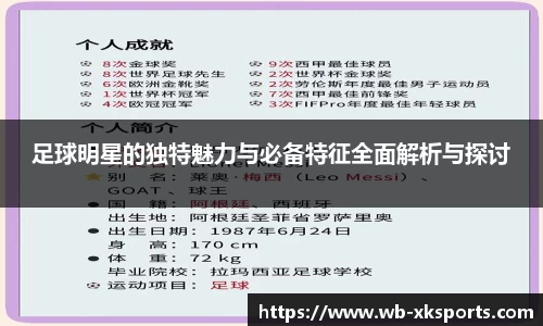 足球明星的独特魅力与必备特征全面解析与探讨